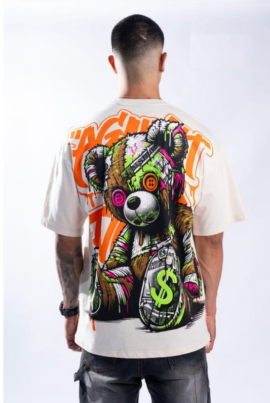 Camiseta de oso grafiti